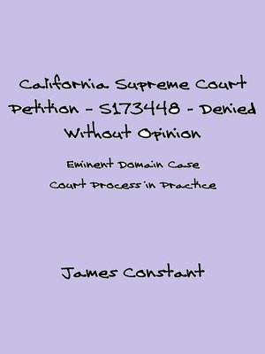 cover image of California Supreme Court Petition